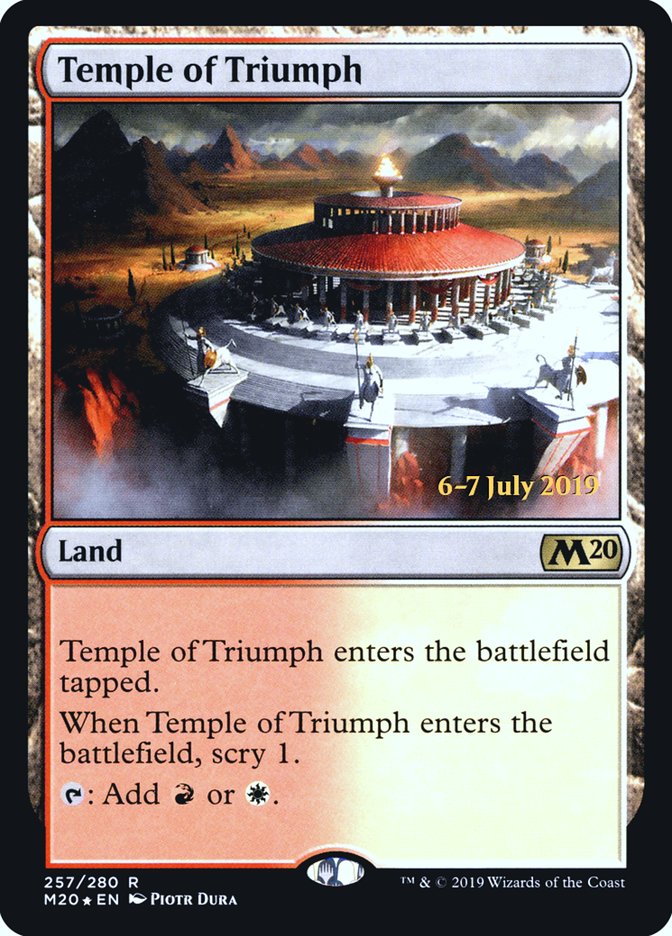 Temple of Triumph [Core Set 2020 Prerelease Promos] | I Want That Stuff Brandon