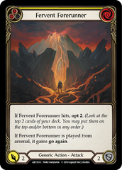 Fervent Forerunner (Yellow) [ARC183-C] 1st Edition Normal | I Want That Stuff Brandon