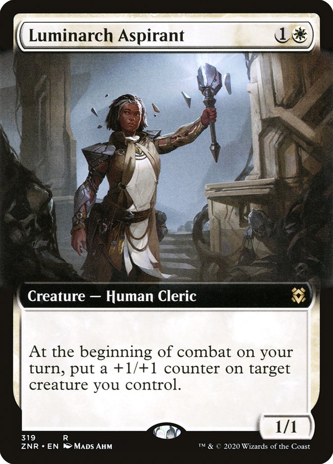 Luminarch Aspirant (Extended Art) [Zendikar Rising] | I Want That Stuff Brandon