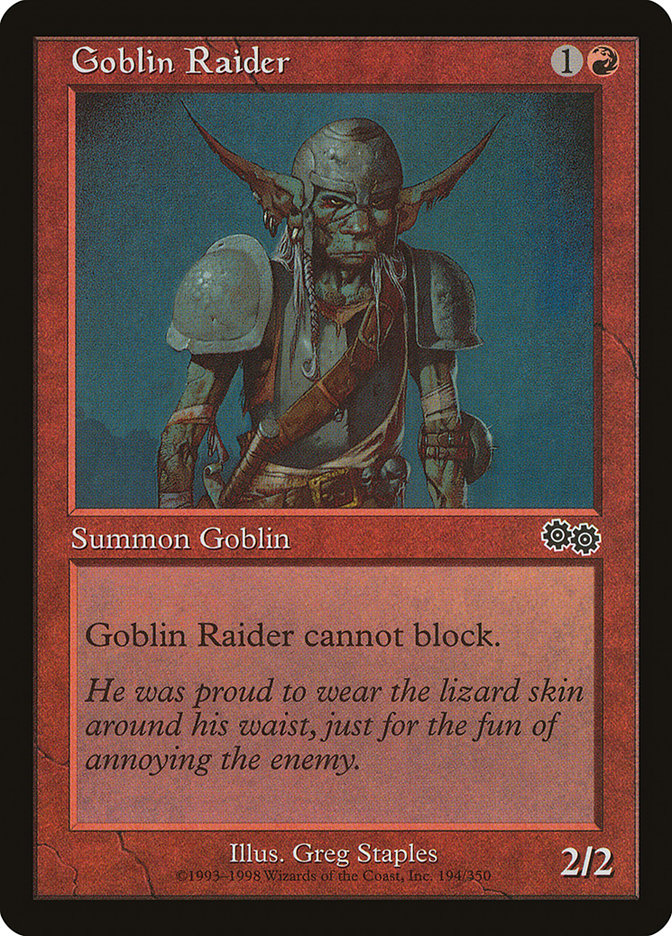 Goblin Raider [Urza's Saga] | I Want That Stuff Brandon