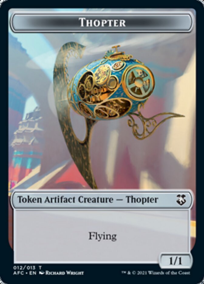 Thopter // Treasure Double-Sided Token [Dungeons & Dragons: Adventures in the Forgotten Realms Commander Tokens] | I Want That Stuff Brandon