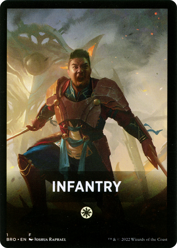 Infantry Theme Card [The Brothers' War Tokens] | I Want That Stuff Brandon