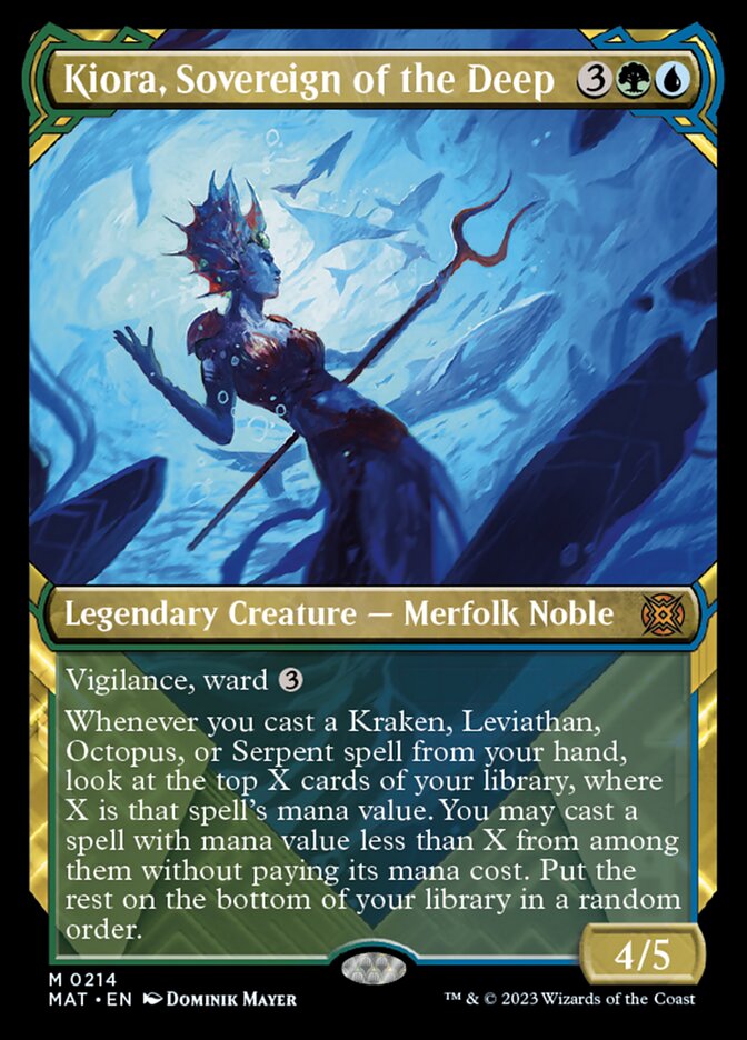 Kiora, Sovereign of the Deep (Showcase Halo Foil) [March of the Machine: The Aftermath] | I Want That Stuff Brandon