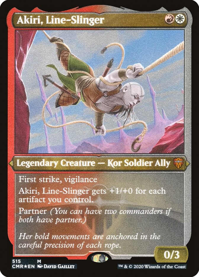 Akiri, Line-Slinger (Etched) [Commander Legends] | I Want That Stuff Brandon