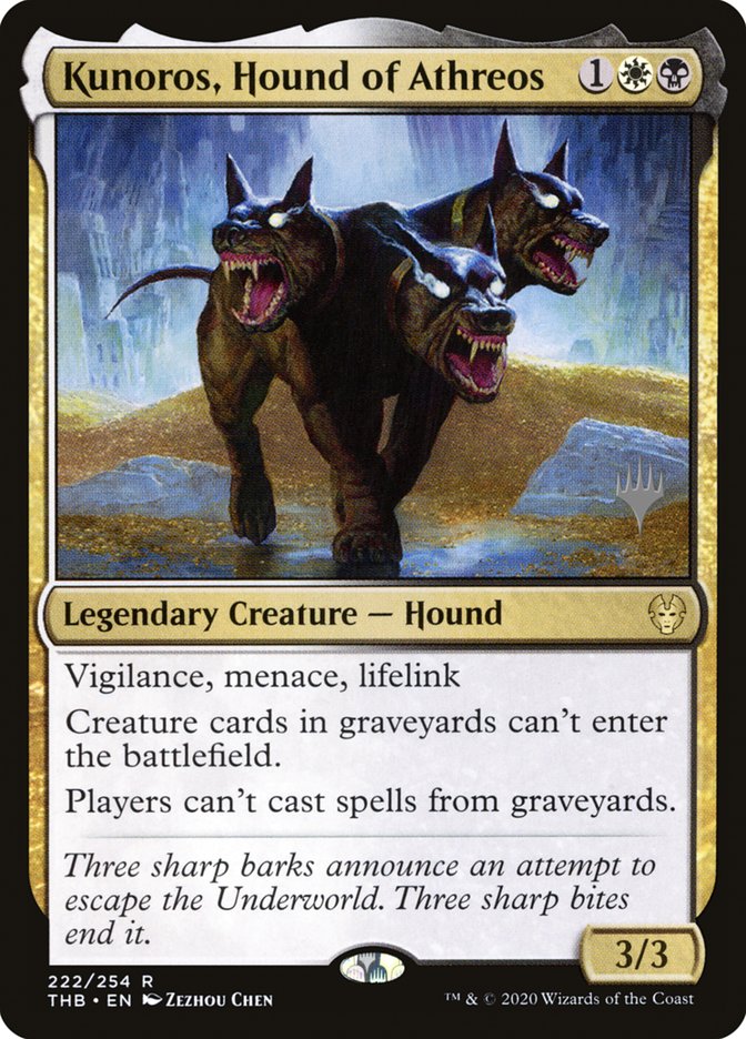 Kunoros, Hound of Athreos (Promo Pack) [Theros Beyond Death Promos] | I Want That Stuff Brandon