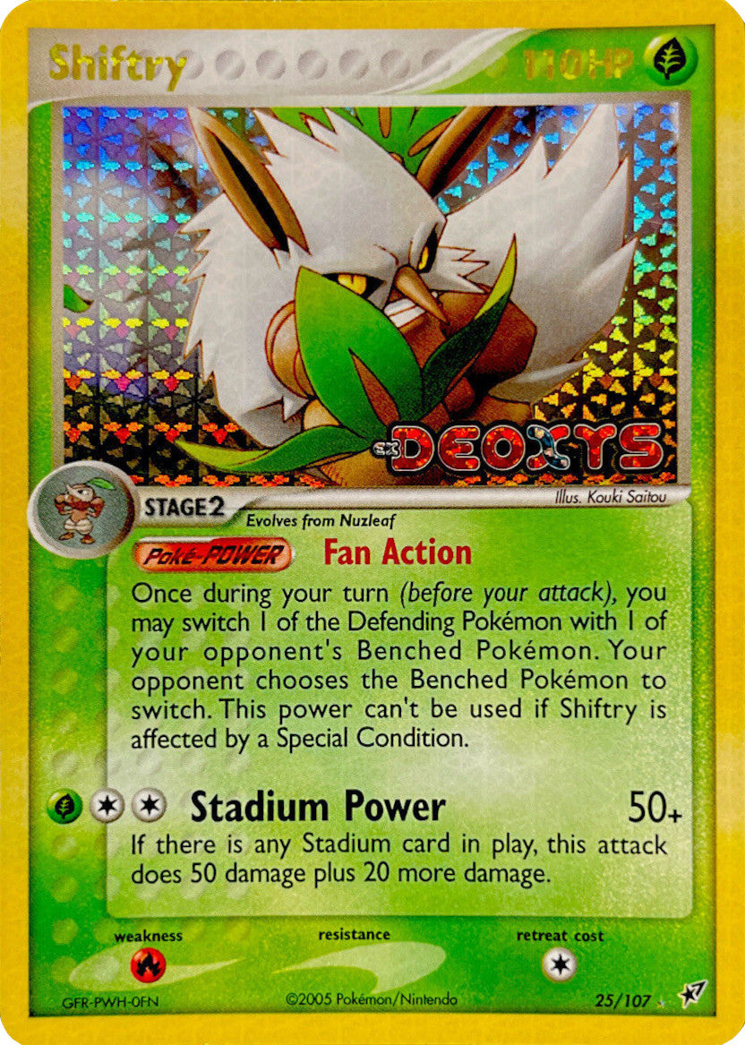 Shiftry (25/107) (Stamped) [EX: Deoxys] | I Want That Stuff Brandon