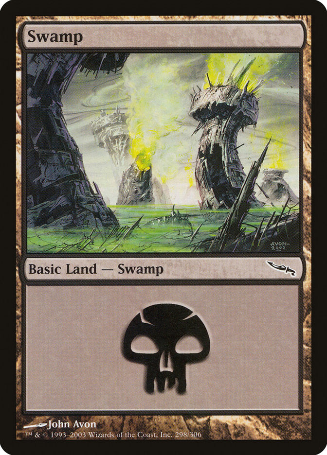 Swamp (298) [Mirrodin] | I Want That Stuff Brandon