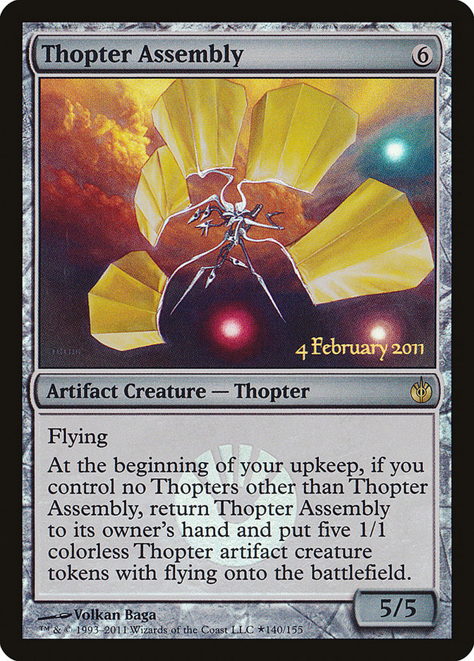 Thopter Assembly [Mirrodin Besieged Prerelease Promos] | I Want That Stuff Brandon