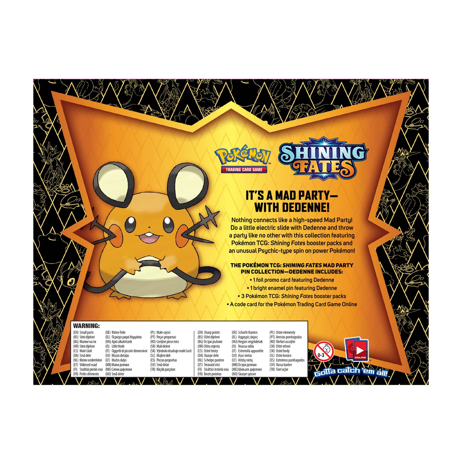 Shining Fates - Mad Party Pin Collection (Dedenne) | I Want That Stuff Brandon