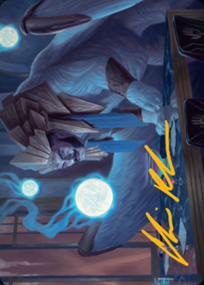 Tivit, Seller of Secrets Art Card (Gold-Stamped Signature) [Streets of New Capenna Art Series] | I Want That Stuff Brandon