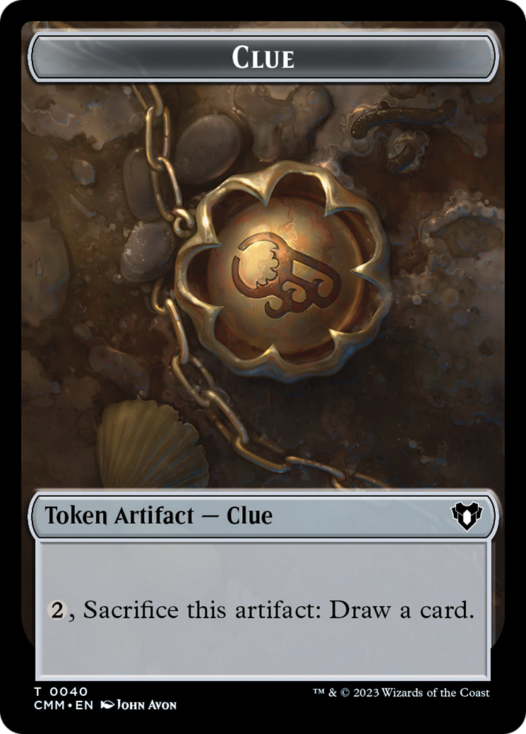 Clue // Construct (0041) Double-Sided Token [Commander Masters Tokens] | I Want That Stuff Brandon