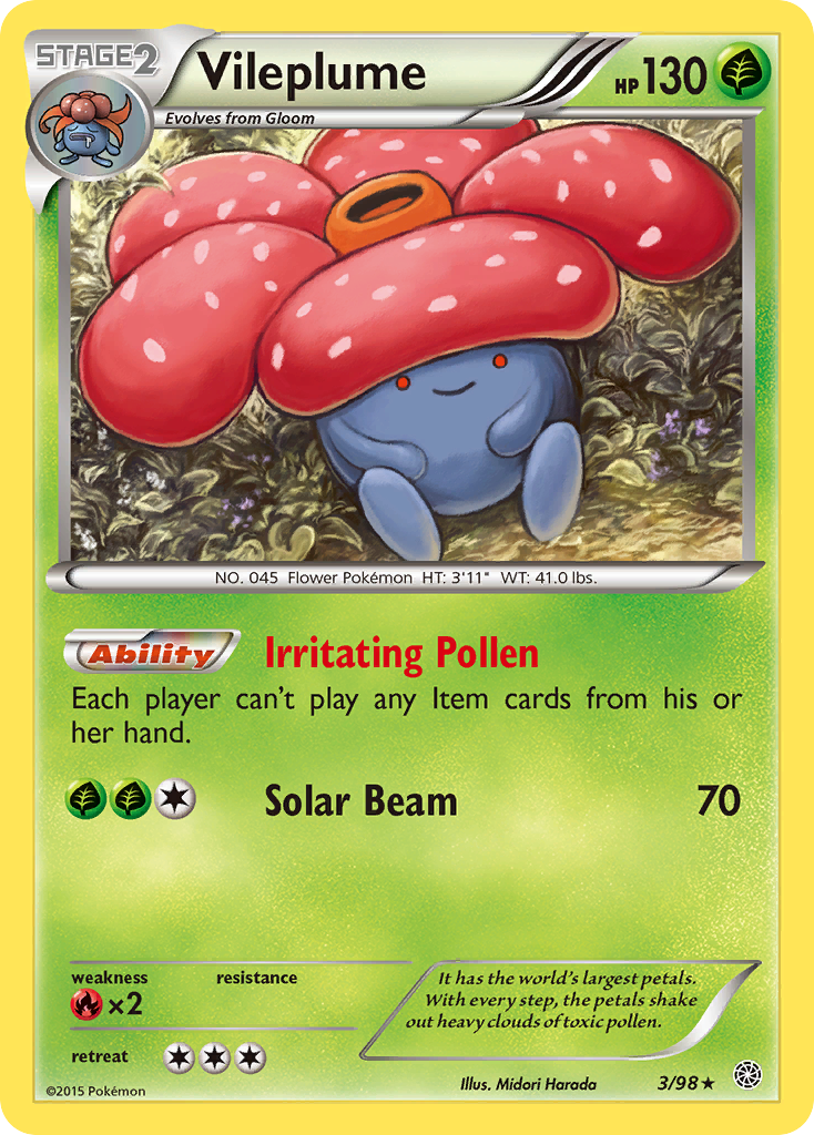 Vileplume (3/98) [XY: Ancient Origins] | I Want That Stuff Brandon