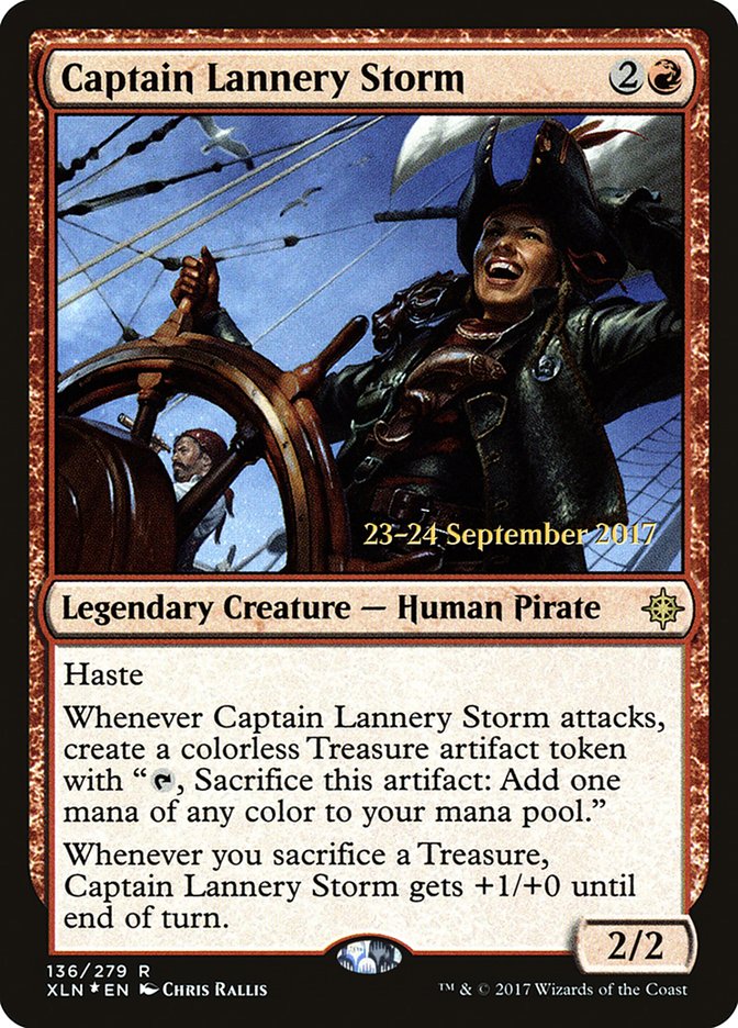 Captain Lannery Storm [Ixalan Prerelease Promos] | I Want That Stuff Brandon