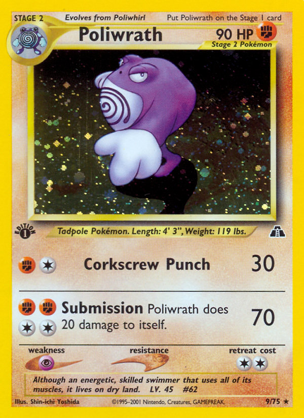 Poliwrath (9/75) [Neo Discovery 1st Edition] | I Want That Stuff Brandon