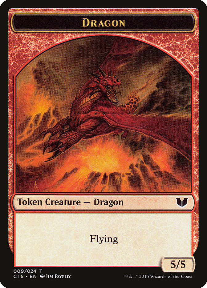 Spider // Dragon Double-Sided Token [Commander 2015 Tokens] | I Want That Stuff Brandon