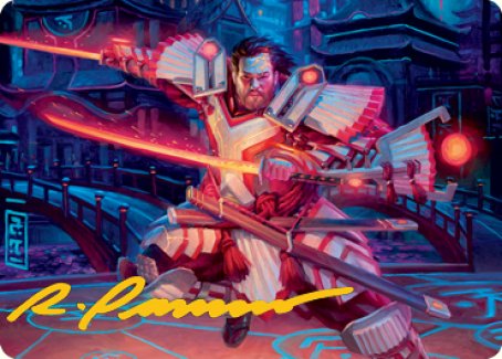 Isshin, Two Heavens as One 1 Art Card (Gold-Stamped Signature) [Kamigawa: Neon Dynasty Art Series] | I Want That Stuff Brandon