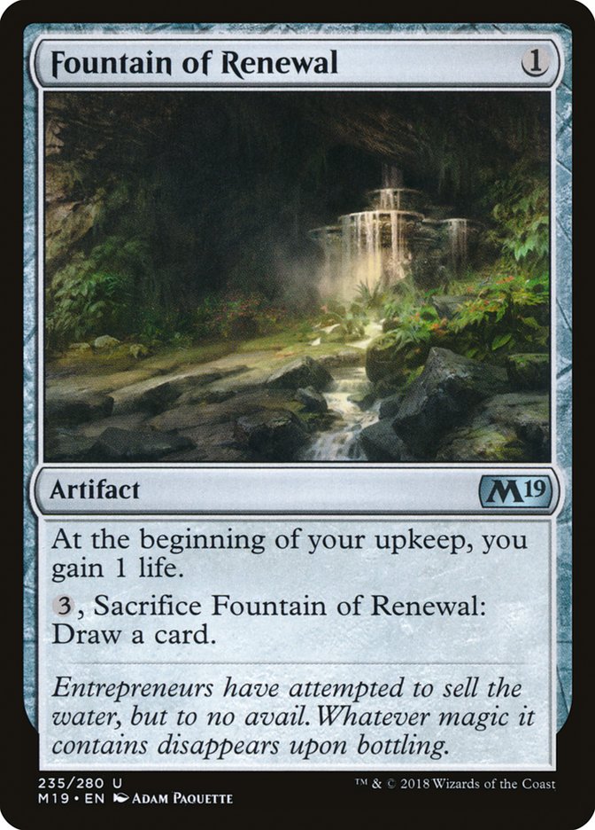 Fountain of Renewal [Core Set 2019] | I Want That Stuff Brandon