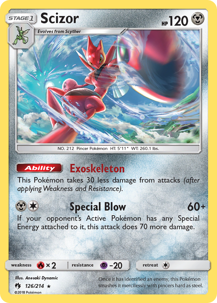 Scizor (126/214) [Sun & Moon: Lost Thunder] | I Want That Stuff Brandon