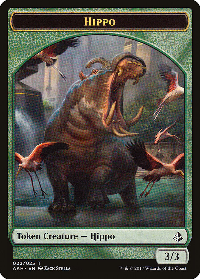 Aven Wind Guide // Hippo Double-Sided Token [Amonkhet Tokens] | I Want That Stuff Brandon