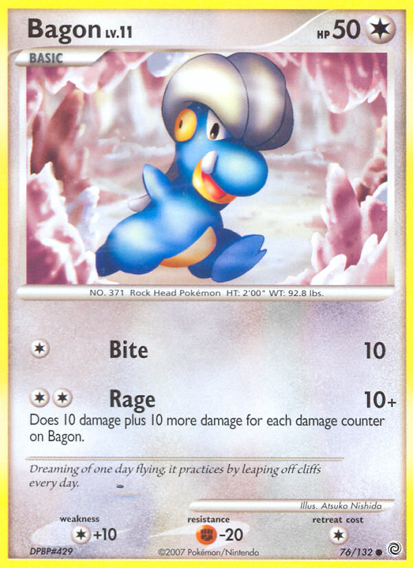 Bagon (76/132) [Diamond & Pearl: Secret Wonders] | I Want That Stuff Brandon