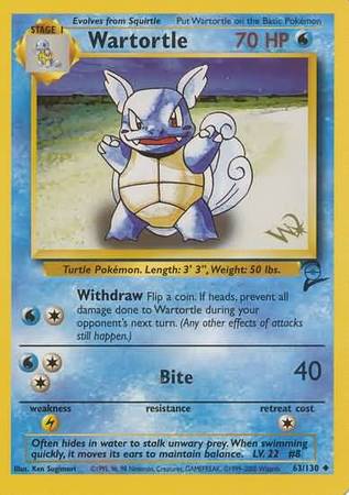 Wartortle (63/130) (W Stamped Promo) [Base Set 2] | I Want That Stuff Brandon