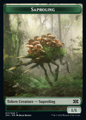 Saproling // Monk Double-Sided Token [Double Masters 2022 Tokens] | I Want That Stuff Brandon