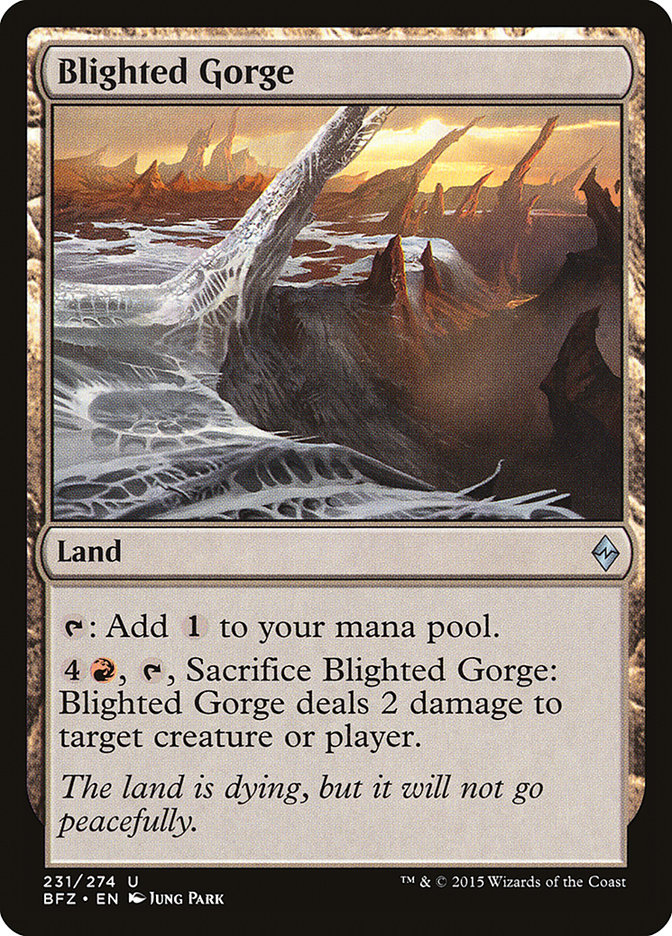 Blighted Gorge [Battle for Zendikar] | I Want That Stuff Brandon