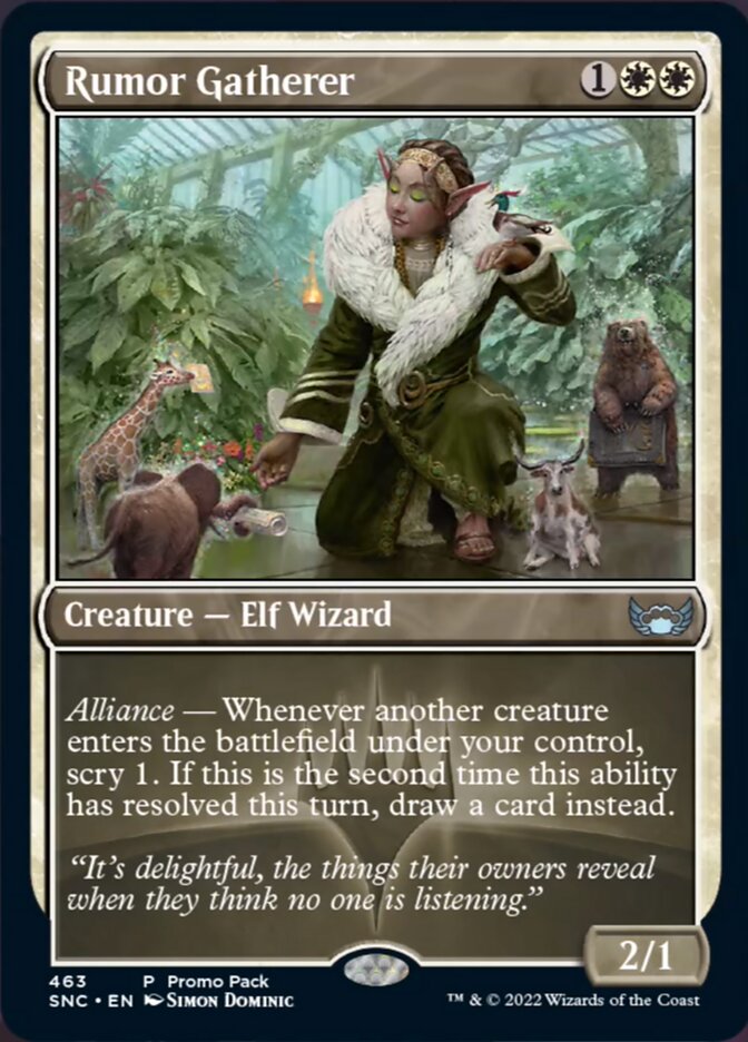 Rumor Gatherer (Promo Pack) [Streets of New Capenna] | I Want That Stuff Brandon