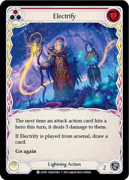 Electrify (Red) [LXI016] (Tales of Aria Lexi Blitz Deck)  1st Edition Normal | I Want That Stuff Brandon