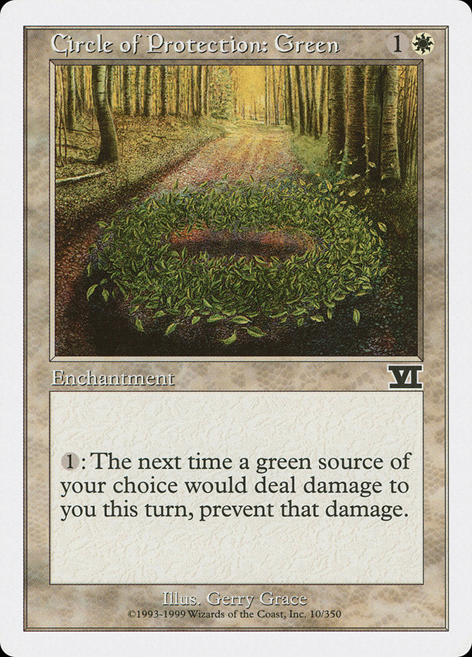 Circle of Protection: Green [Classic Sixth Edition] | I Want That Stuff Brandon