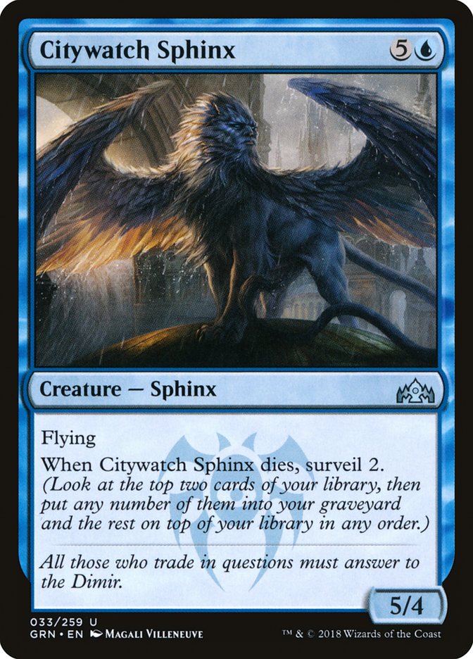 Citywatch Sphinx [Guilds of Ravnica] | I Want That Stuff Brandon
