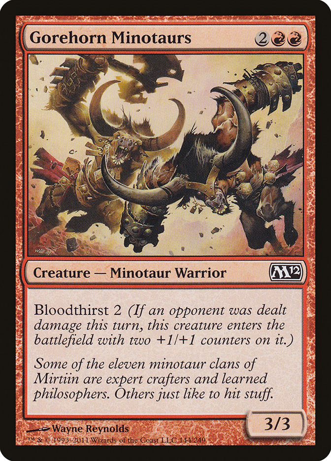 Gorehorn Minotaurs [Magic 2012] | I Want That Stuff Brandon