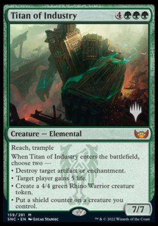 Titan of Industry (Promo Pack) [Streets of New Capenna Promos] | I Want That Stuff Brandon