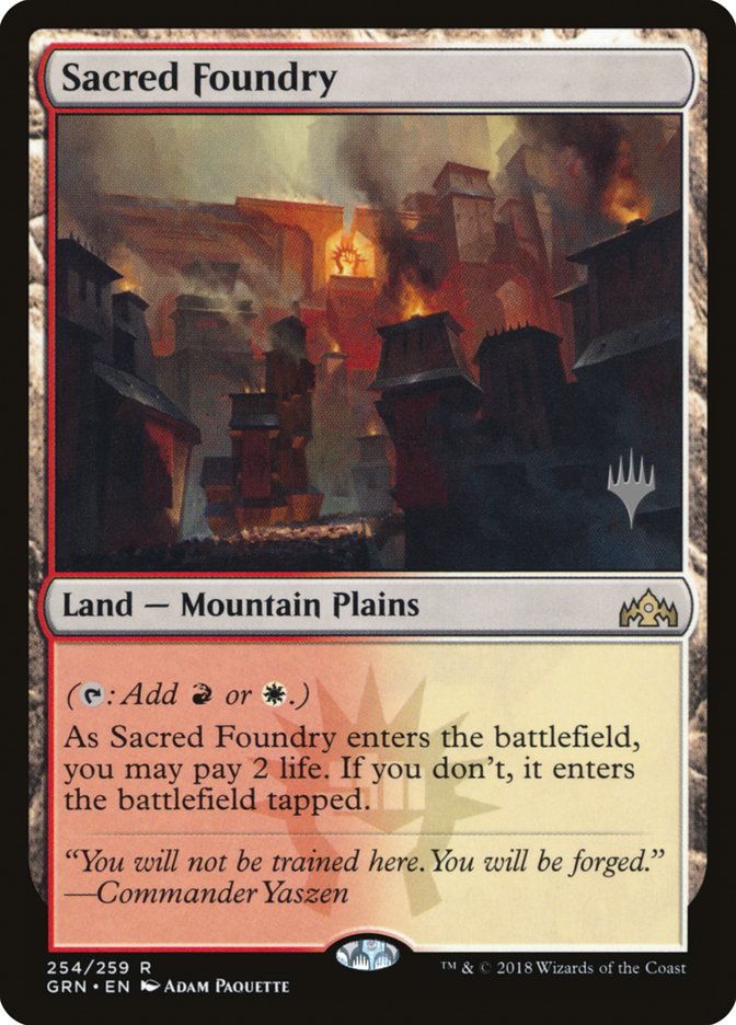Sacred Foundry (Promo Pack) [Guilds of Ravnica Promos] | I Want That Stuff Brandon