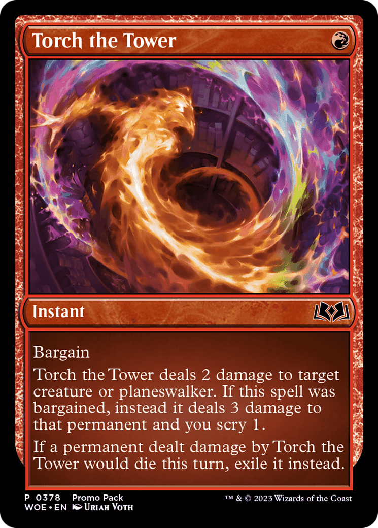 Torch the Tower (Promo Pack) [Wilds of Eldraine Promos] | I Want That Stuff Brandon