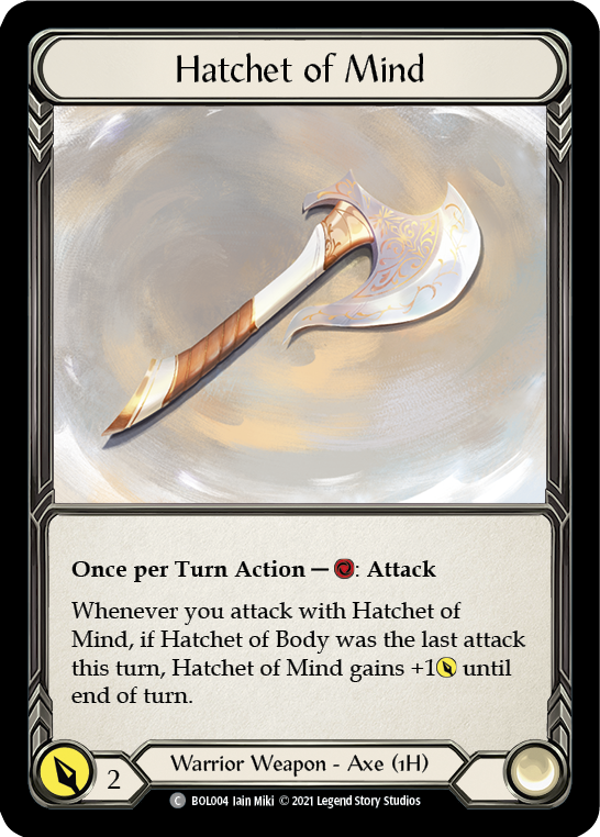 Hatchet of Mind [BOL004] (Monarch Boltyn Blitz Deck) | I Want That Stuff Brandon