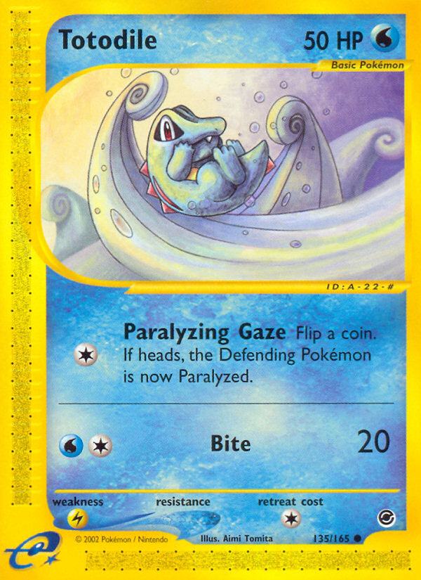Totodile (135/165) [Expedition: Base Set] | I Want That Stuff Brandon
