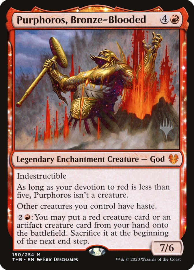 Purphoros, Bronze-Blooded (Promo Pack) [Theros Beyond Death Promos] | I Want That Stuff Brandon