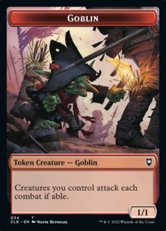 Pirate // Goblin Double-Sided Token [Commander Legends: Battle for Baldur's Gate Tokens] | I Want That Stuff Brandon