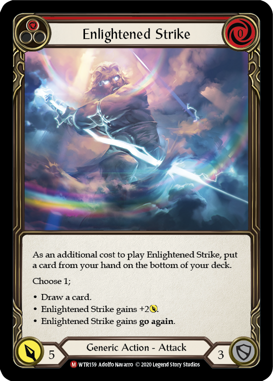 Enlightened Strike [WTR159] Unlimited Edition Rainbow Foil | I Want That Stuff Brandon