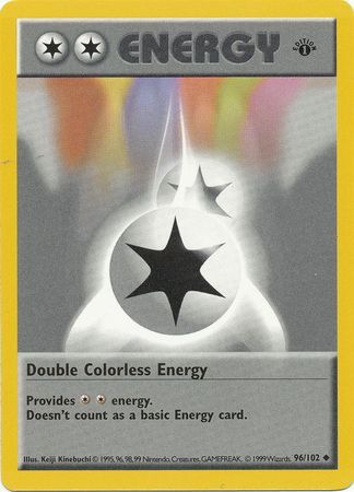 Double Colorless Energy (96/102) (Shadowless) [Base Set 1st Edition] | I Want That Stuff Brandon