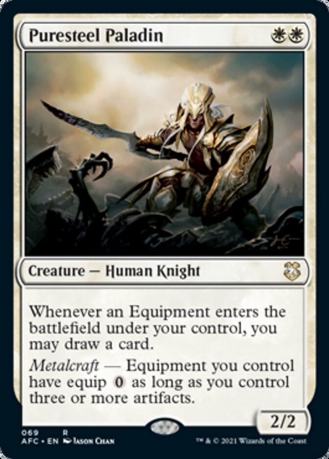 Puresteel Paladin [Dungeons & Dragons: Adventures in the Forgotten Realms Commander] | I Want That Stuff Brandon