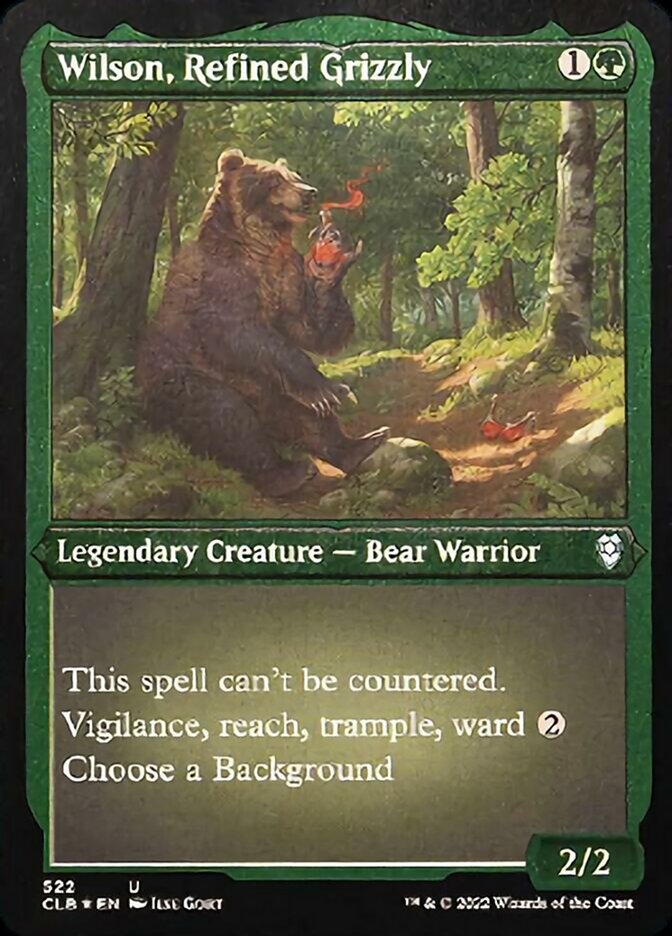 Wilson, Refined Grizzly (Foil Etched) [Commander Legends: Battle for Baldur's Gate] | I Want That Stuff Brandon