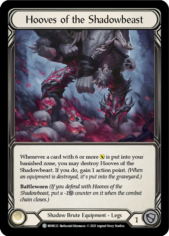 Hooves of the Shadowbeast [MON122] 1st Edition Normal | I Want That Stuff Brandon