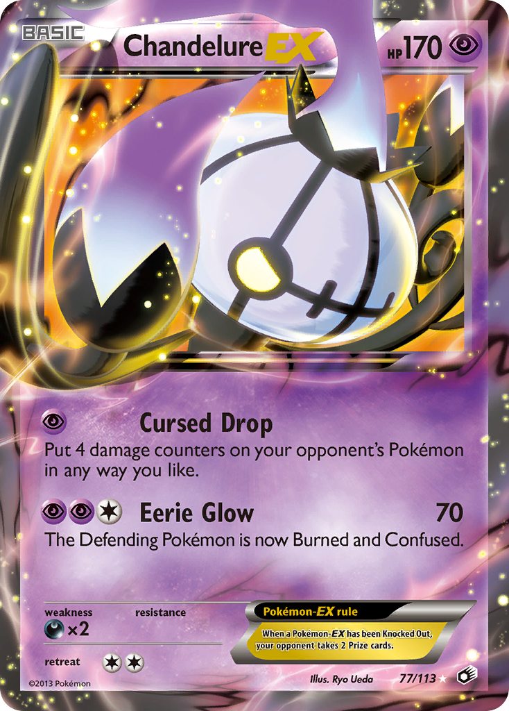 Chandelure EX (77/113) [Black & White: Legendary Treasures] | I Want That Stuff Brandon