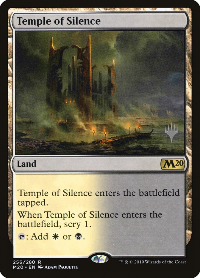 Temple of Silence (Promo Pack) [Core Set 2020 Promos] | I Want That Stuff Brandon