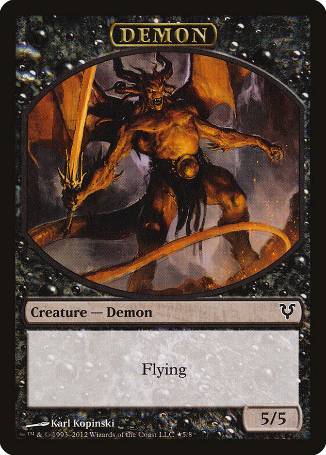 Angel // Demon Double-Sided Token [Open the Helvault] | I Want That Stuff Brandon