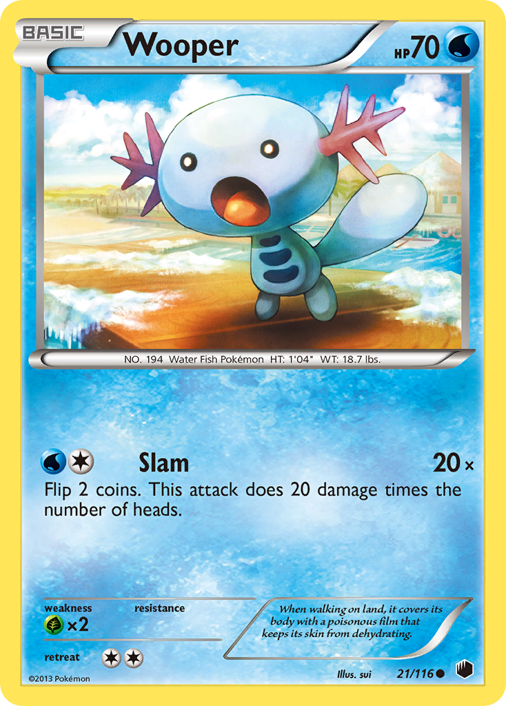 Wooper (21/116) [Black & White: Plasma Freeze] | I Want That Stuff Brandon