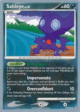 Sableye LV.31 (48/100) (Happy Luck - Mychael Bryan) [World Championships 2010] | I Want That Stuff Brandon