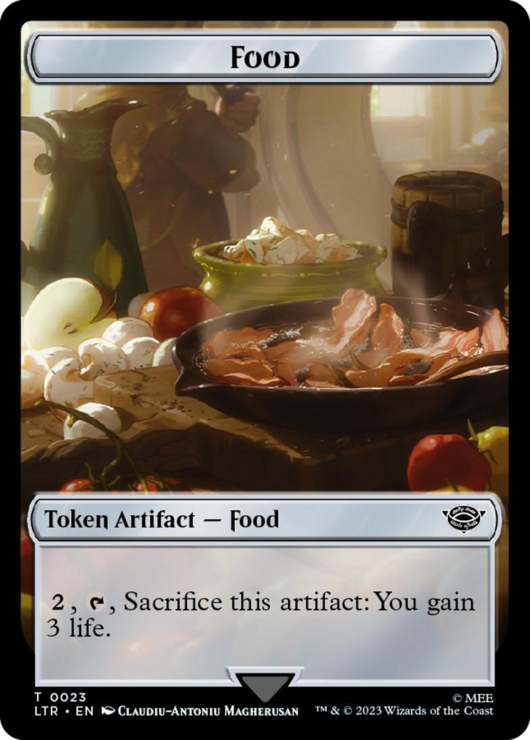 Orc Army (0019) // Food (0023) Double-Sided Token (Surge Foil) [The Lord of the Rings: Tales of Middle-Earth Tokens] | I Want That Stuff Brandon